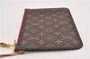 Authentic Louis Vuitton Monogram Neverfull Pouch Purse Clutch Bag Red LV 6479F