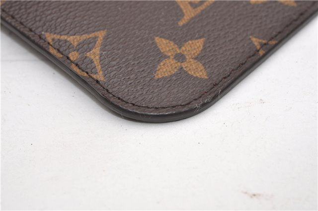 Authentic Louis Vuitton Monogram Neverfull Pouch Purse Clutch Bag Red LV 6479F