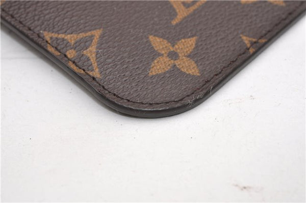 Authentic Louis Vuitton Monogram Neverfull Pouch Purse Clutch Bag Red LV 6479F