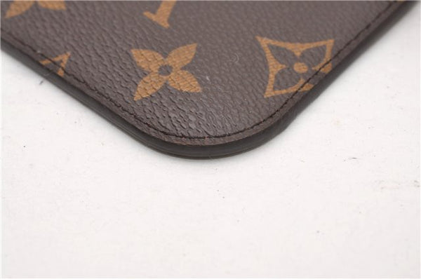 Authentic Louis Vuitton Monogram Neverfull Pouch Purse Clutch Bag Red LV 6479F