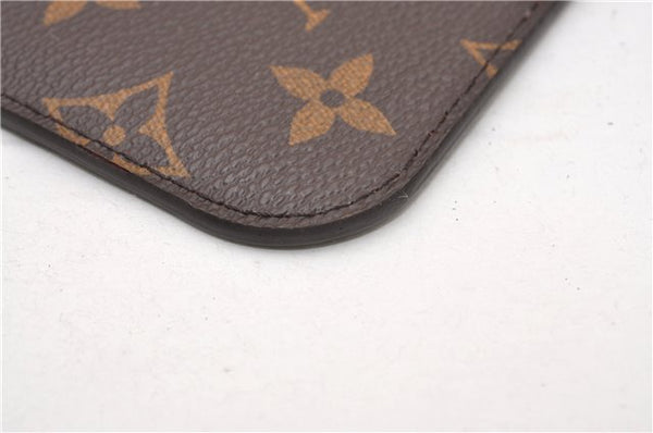 Authentic Louis Vuitton Monogram Neverfull Pouch Purse Clutch Bag Red LV 6479F