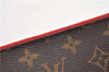 Authentic Louis Vuitton Monogram Neverfull Pouch Purse Clutch Bag Red LV 6479F