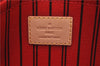 Authentic Louis Vuitton Monogram Neverfull Pouch Purse Clutch Bag Red LV 6479F