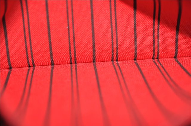 Authentic Louis Vuitton Monogram Neverfull Pouch Purse Clutch Bag Red LV 6479F