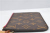 Authentic Louis Vuitton Monogram Neverfull Pouch Purse Clutch Bag Pink LV 6480F