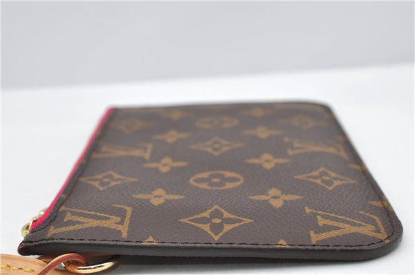 Authentic Louis Vuitton Monogram Neverfull Pouch Purse Clutch Bag Pink LV 6480F