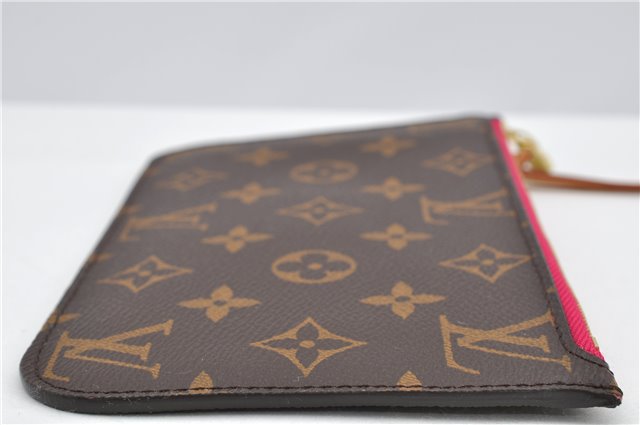 Authentic Louis Vuitton Monogram Neverfull Pouch Purse Clutch Bag Pink LV 6480F