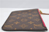 Authentic Louis Vuitton Monogram Neverfull Pouch Purse Clutch Bag Pink LV 6480F