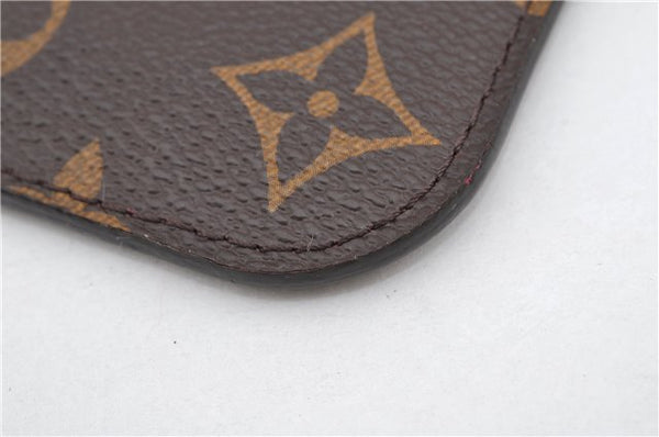 Authentic Louis Vuitton Monogram Neverfull Pouch Purse Clutch Bag Pink LV 6480F