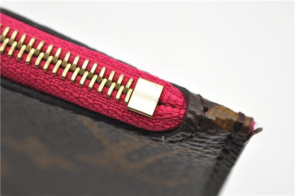 Authentic Louis Vuitton Monogram Neverfull Pouch Purse Clutch Bag Pink LV 6480F