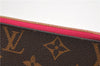 Authentic Louis Vuitton Monogram Neverfull Pouch Purse Clutch Bag Pink LV 6480F