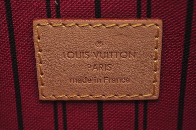 Authentic Louis Vuitton Monogram Neverfull Pouch Purse Clutch Bag Pink LV 6480F