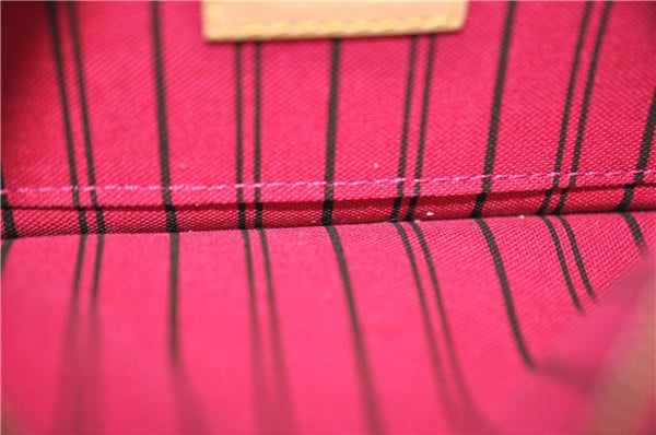 Authentic Louis Vuitton Monogram Neverfull Pouch Purse Clutch Bag Pink LV 6480F