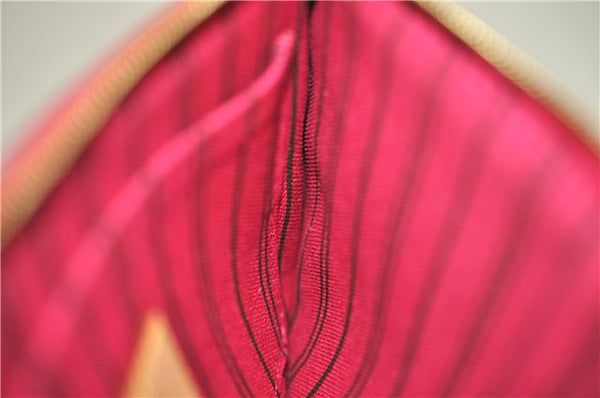 Authentic Louis Vuitton Monogram Neverfull Pouch Purse Clutch Bag Pink LV 6480F