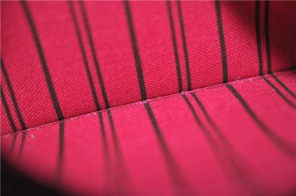 Authentic Louis Vuitton Monogram Neverfull Pouch Purse Clutch Bag Pink LV 6480F