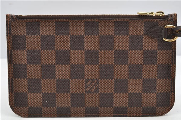 Authentic Louis Vuitton Damier Neverfull Pouch Purse Clutch Bag LV 6481F