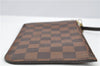 Authentic Louis Vuitton Damier Neverfull Pouch Purse Clutch Bag LV 6481F