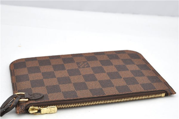 Authentic Louis Vuitton Damier Neverfull Pouch Purse Clutch Bag LV 6481F