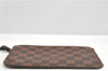 Authentic Louis Vuitton Damier Neverfull Pouch Purse Clutch Bag LV 6481F