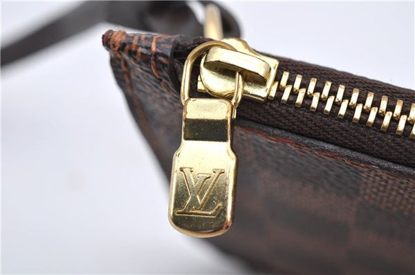 Authentic Louis Vuitton Damier Neverfull Pouch Purse Clutch Bag LV 6481F