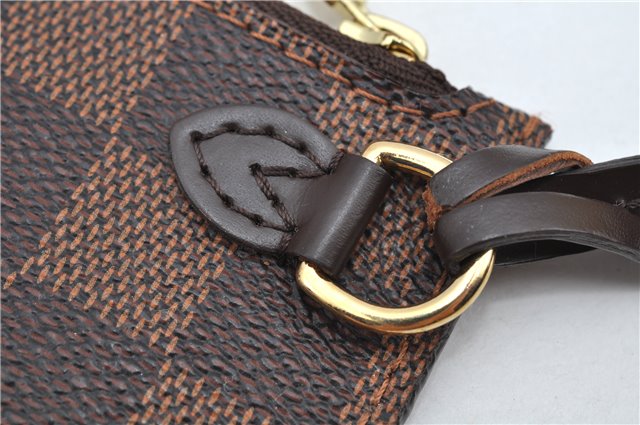Authentic Louis Vuitton Damier Neverfull Pouch Purse Clutch Bag LV 6481F