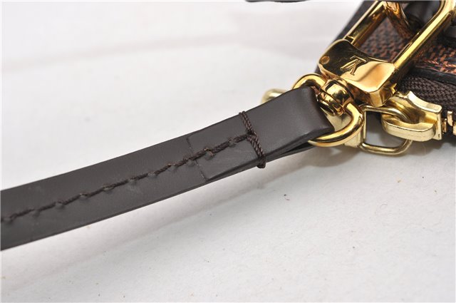 Authentic Louis Vuitton Damier Neverfull Pouch Purse Clutch Bag LV 6482F