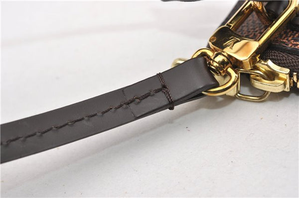 Authentic Louis Vuitton Damier Neverfull Pouch Purse Clutch Bag LV 6482F