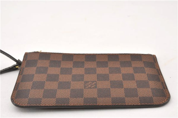 Authentic Louis Vuitton Damier Neverfull Pouch Purse Clutch Bag LV 6482F