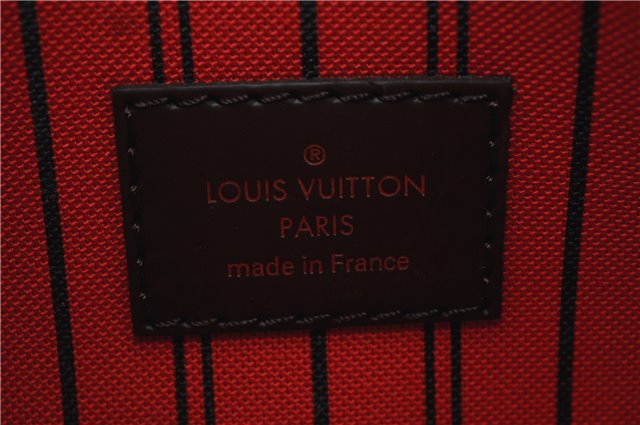 Authentic Louis Vuitton Damier Neverfull Pouch Purse Clutch Bag LV 6482F