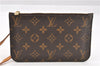 Authentic Louis Vuitton Monogram Neverfull Pouch Purse Clutch Bag LV 6483F