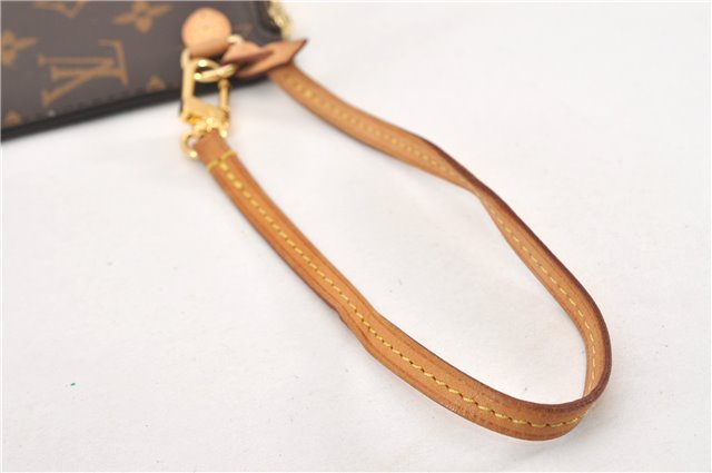 Authentic Louis Vuitton Monogram Neverfull Pouch Purse Clutch Bag LV 6483F