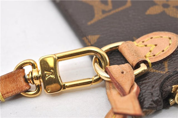 Authentic Louis Vuitton Monogram Neverfull Pouch Purse Clutch Bag LV 6483F