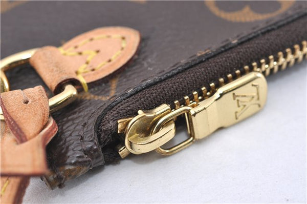 Authentic Louis Vuitton Monogram Neverfull Pouch Purse Clutch Bag LV 6483F