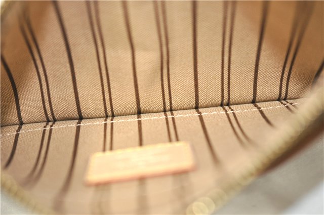 Authentic Louis Vuitton Monogram Neverfull Pouch Purse Clutch Bag LV 6483F