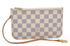 Authentic Louis Vuitton Damier Azur Neverfull Pouch Purse Clutch LV 6485F