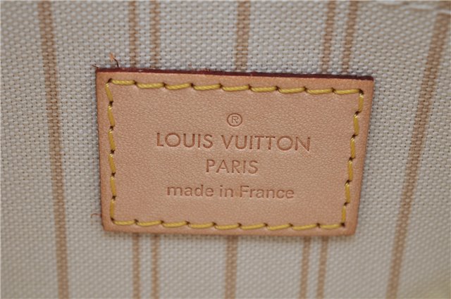 Authentic Louis Vuitton Damier Azur Neverfull Pouch Purse Clutch LV 6485F