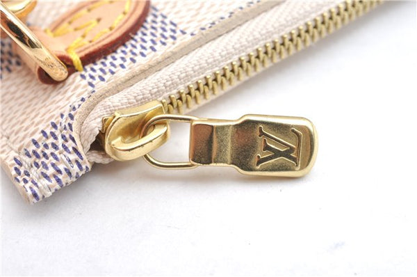 Authentic Louis Vuitton Damier Azur Neverfull Pouch Purse Clutch LV 6486F
