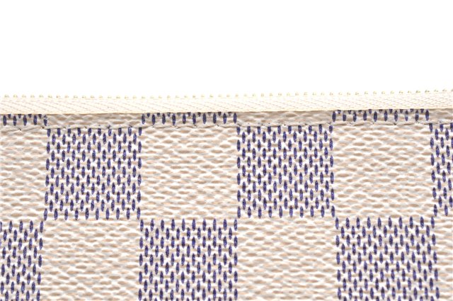 Authentic Louis Vuitton Damier Azur Neverfull Pouch Purse Clutch LV 6486F