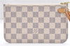 Authentic Louis Vuitton Damier Azur Neverfull Pouch Purse Clutch LV 6487F