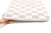 Authentic Louis Vuitton Damier Azur Neverfull Pouch Purse Clutch LV 6487F