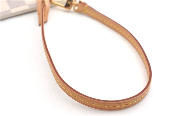 Authentic Louis Vuitton Damier Azur Neverfull Pouch Purse Clutch LV 6487F