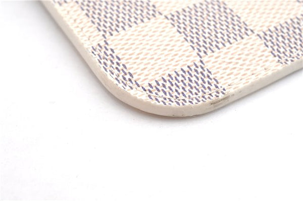 Authentic Louis Vuitton Damier Azur Neverfull Pouch Purse Clutch LV 6487F