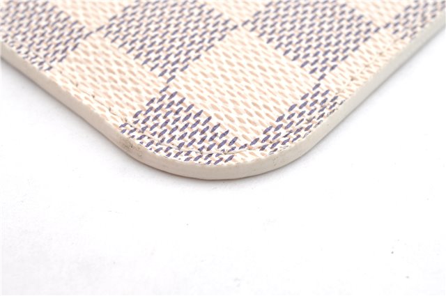 Authentic Louis Vuitton Damier Azur Neverfull Pouch Purse Clutch LV 6487F