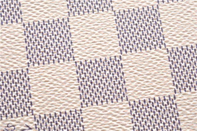Authentic Louis Vuitton Damier Azur Neverfull Pouch Purse Clutch LV 6487F