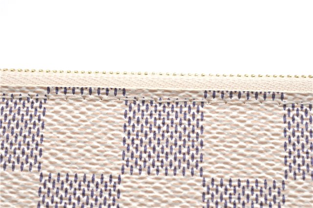 Authentic Louis Vuitton Damier Azur Neverfull Pouch Purse Clutch LV 6487F