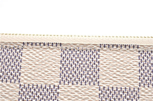 Authentic Louis Vuitton Damier Azur Neverfull Pouch Purse Clutch LV 6487F