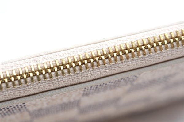 Authentic Louis Vuitton Damier Azur Neverfull Pouch Purse Clutch LV 6487F