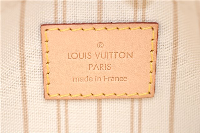 Authentic Louis Vuitton Damier Azur Neverfull Pouch Purse Clutch LV 6487F