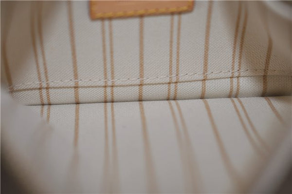 Authentic Louis Vuitton Damier Azur Neverfull Pouch Purse Clutch LV 6487F