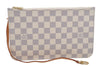 Authentic Louis Vuitton Damier Azur Neverfull Pouch Purse Clutch LV 6488F